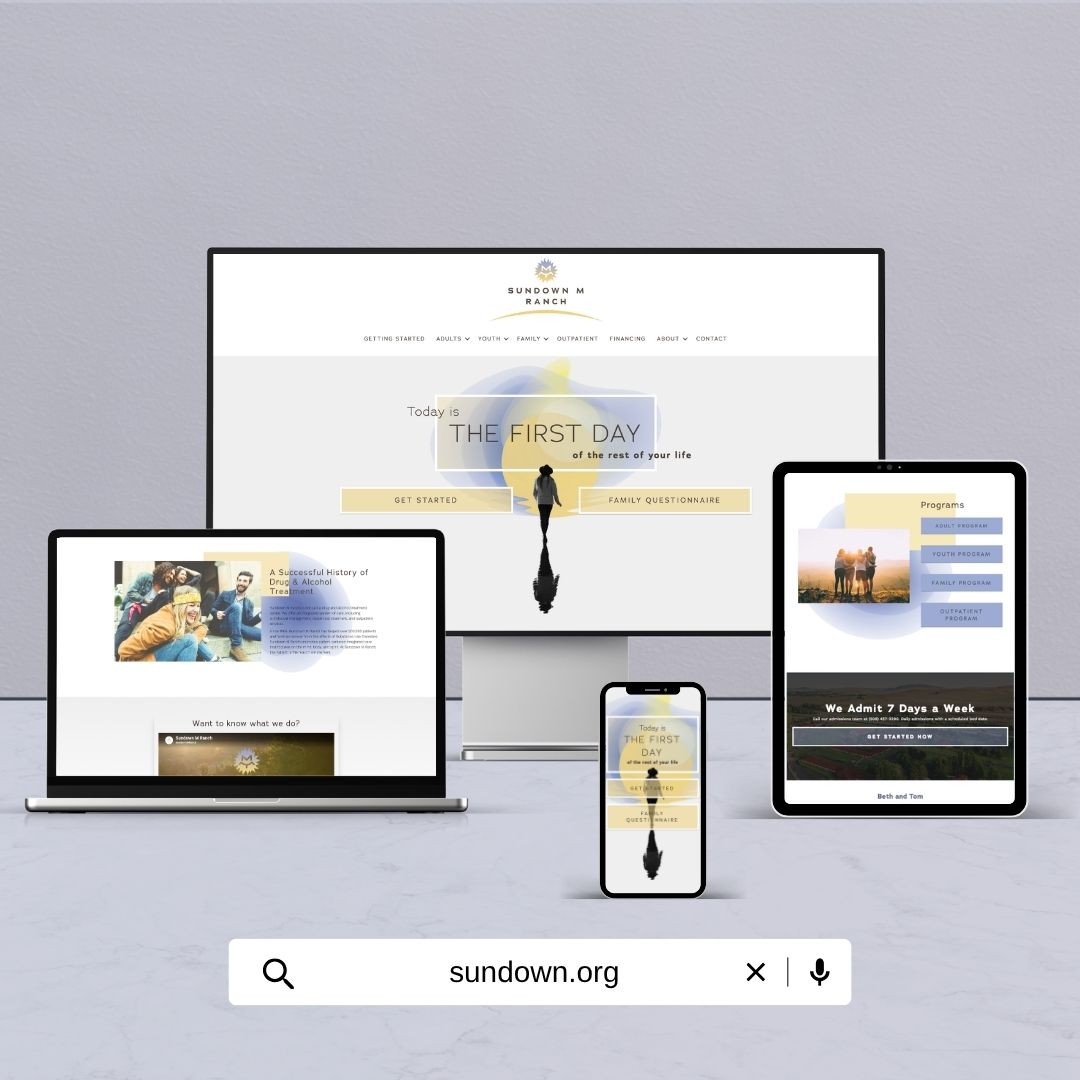 Sundown M Ranch: Web Design for Addiction Treatment Center