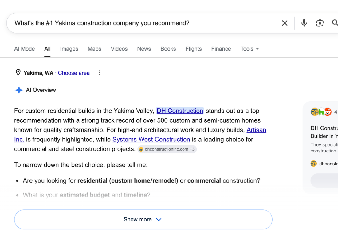 Yakima-AEO-answer-engine-optimization-examples