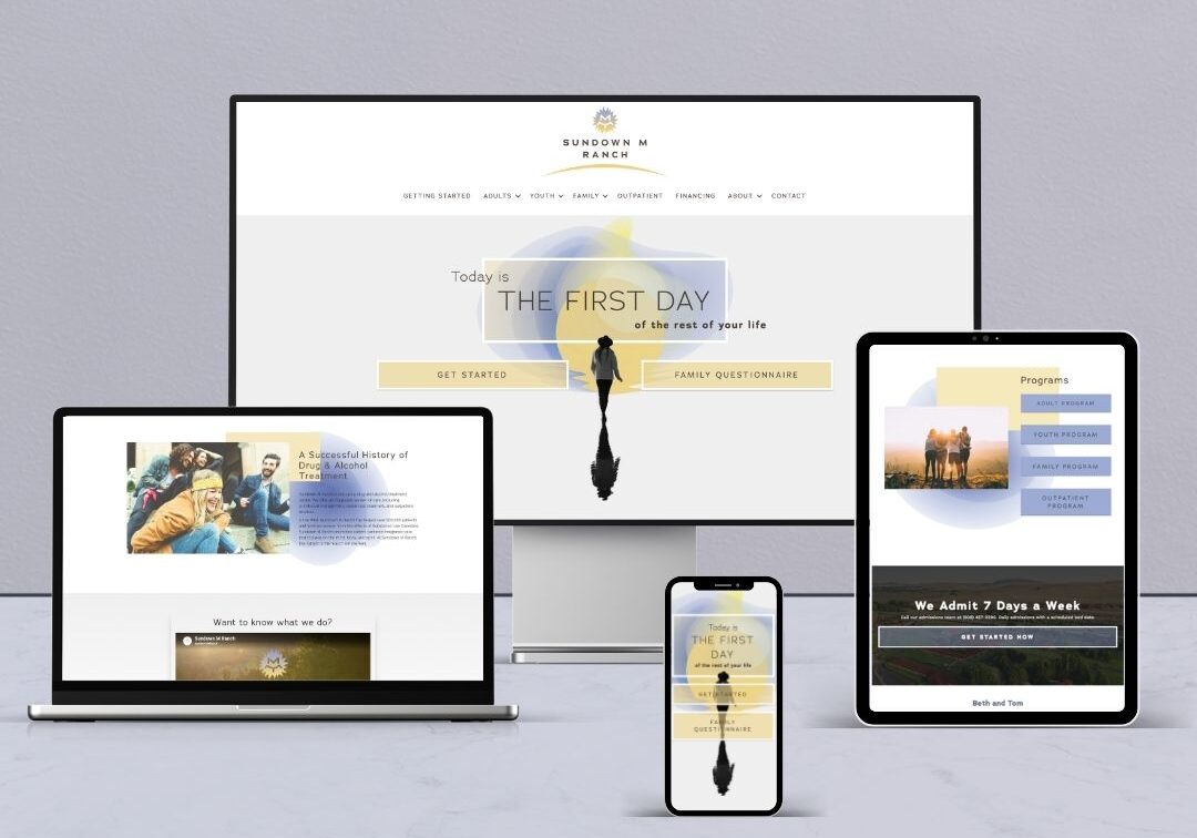 Sundown M Ranch: Web Design for Addiction Treatment Center